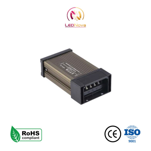 Sursă de alimentare LED metalică rainproof IP25 RAIN-QCX-120W de la LEDSZONE cu carcasă rezistentă la ploaie