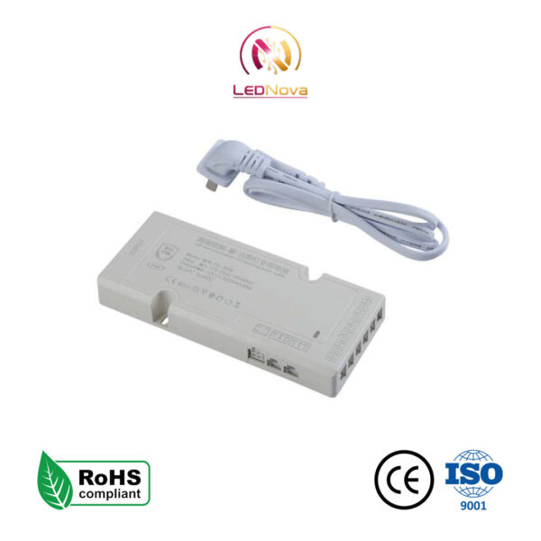 Sursă de alimentare LED albă pentru dressing și mobilier, Seria FX-36W, cu cablu de alimentare alb