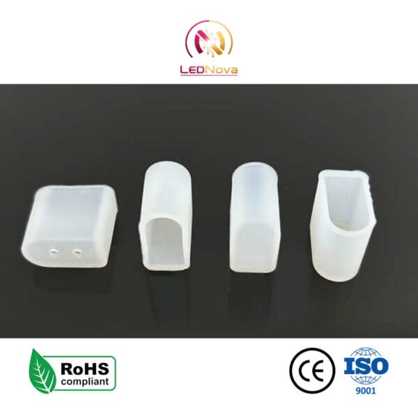 Capace de Închidere (End Caps) din Silicon pentru Neon LED 8x16mm – Set Start și Final