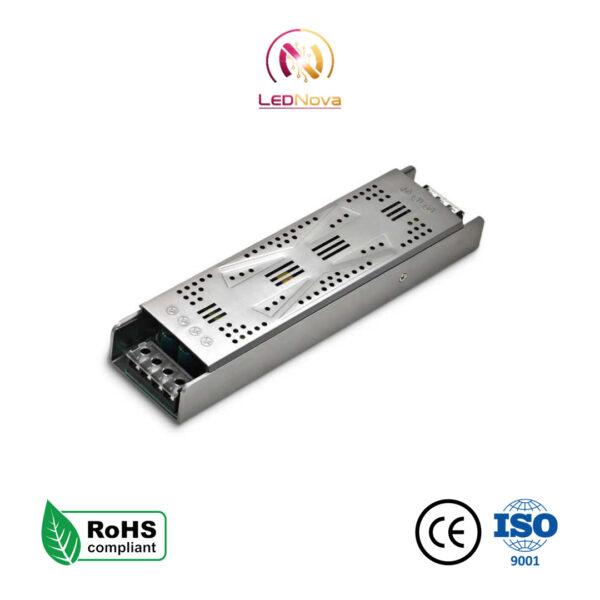 Sursă de alimentare LED liniară 400W cu eficiență 100%, design subțire, protecție IP20 pentru interior