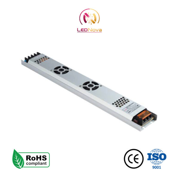 Sursă alimentare casete luminoase LED QCY 500W 12V slim IP20