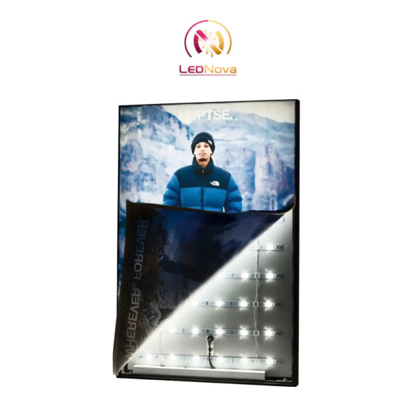 Sistem casetă luminoasă monofață EFS-85 Light Box System cu structură LED interioară și banner publicitar